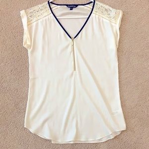 Express Silky V-neck Gramercy Tee